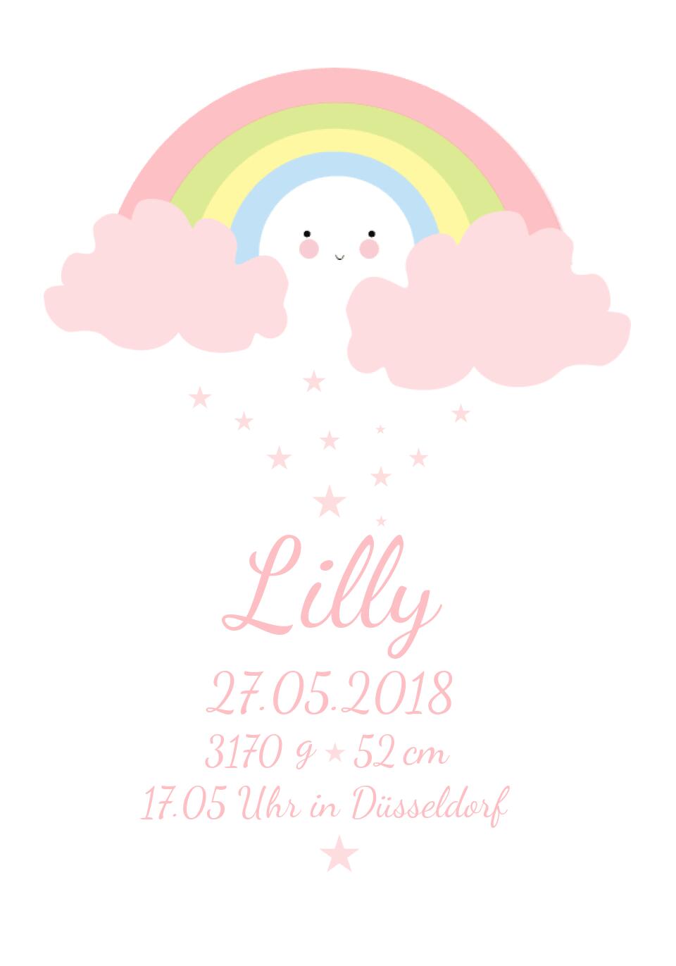 Kuscheliges Geburtsgeschenk Babydecke personalisiert, Geburtsgeschenk, Taufgeschenk, Fleecedecke Regenbogen