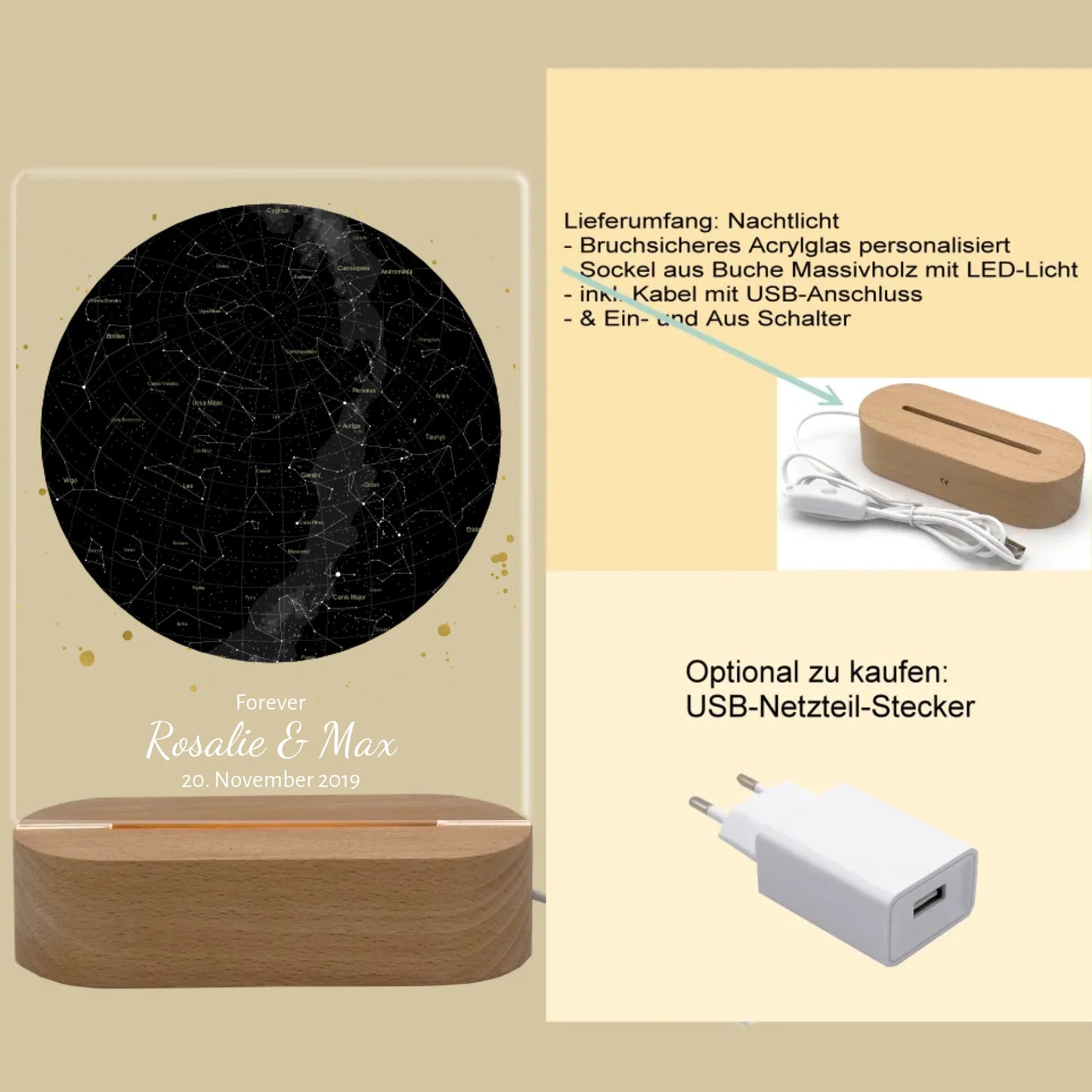 Produktinfo rechteckiges 3