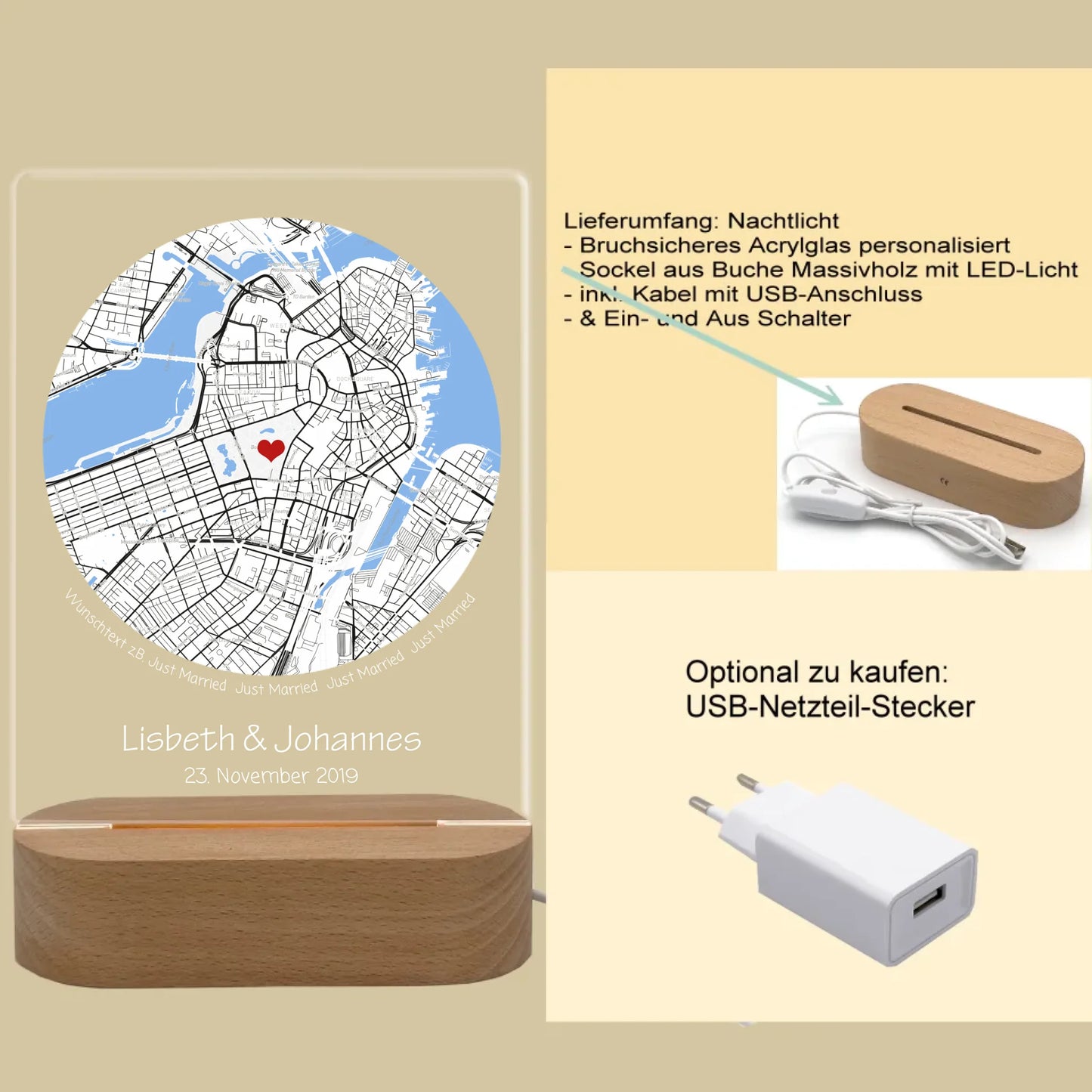 Produktinfo rechteckiges 3