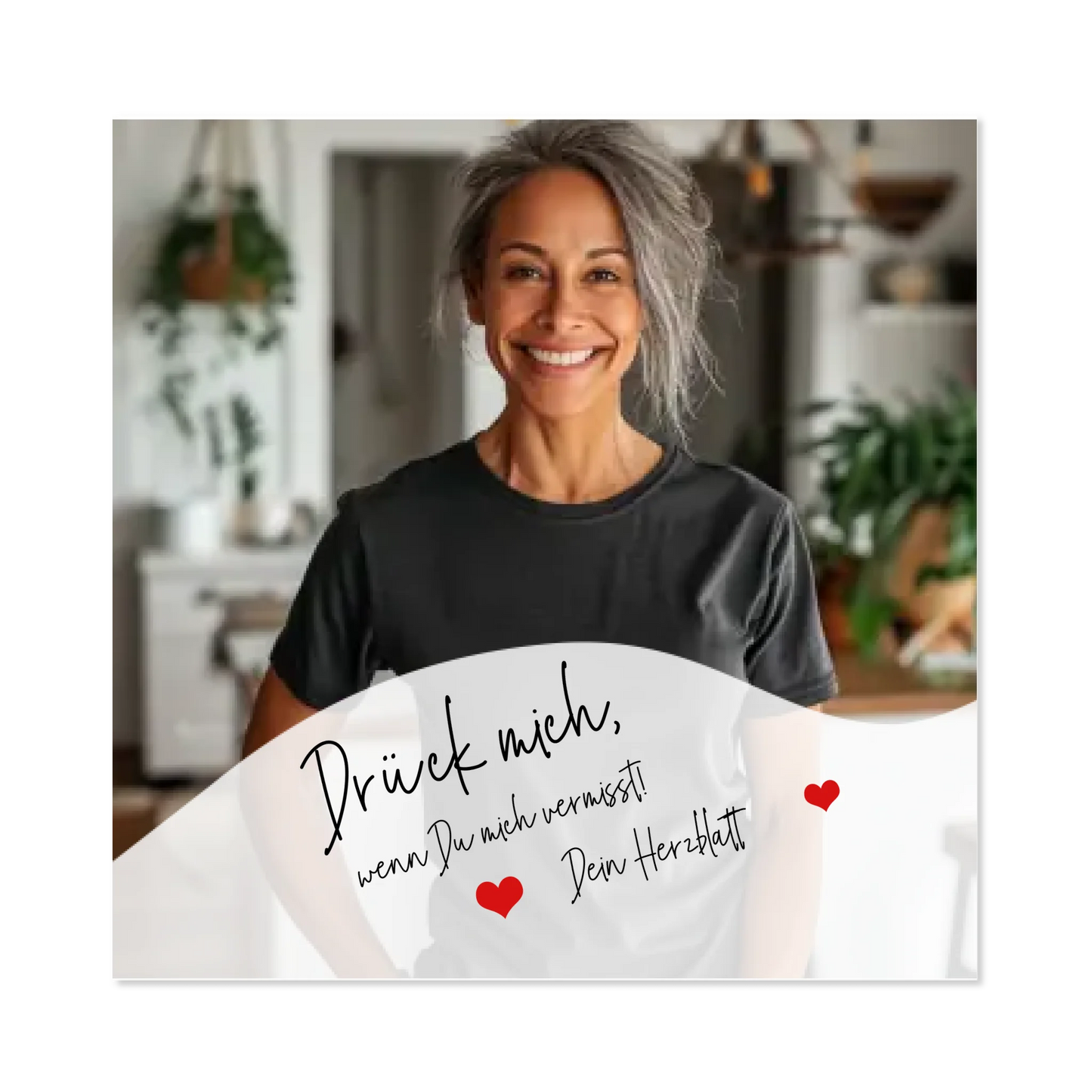 Geschenk Freundin / Geschenk Freund - personalisiertes Kissen | Knuddel mich | Drück mich, wenn Du mich vermisst.