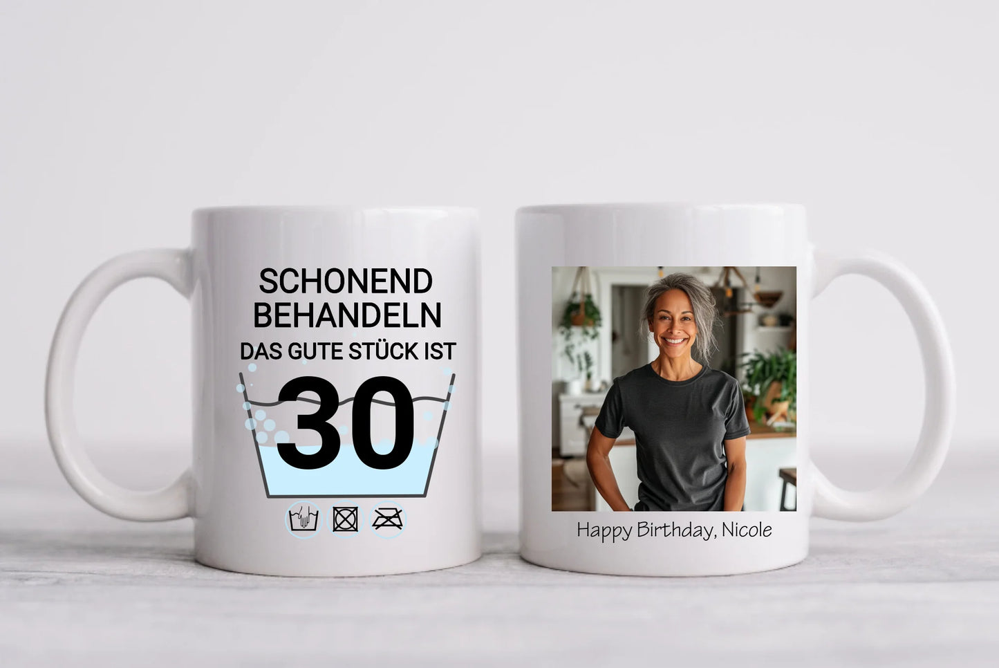 Fototasse Geburtstag | Schonend Behandeln | Das gute Stück | Tasse Geschenk Frau Mann Geburtstagsgeschenk mit Foto