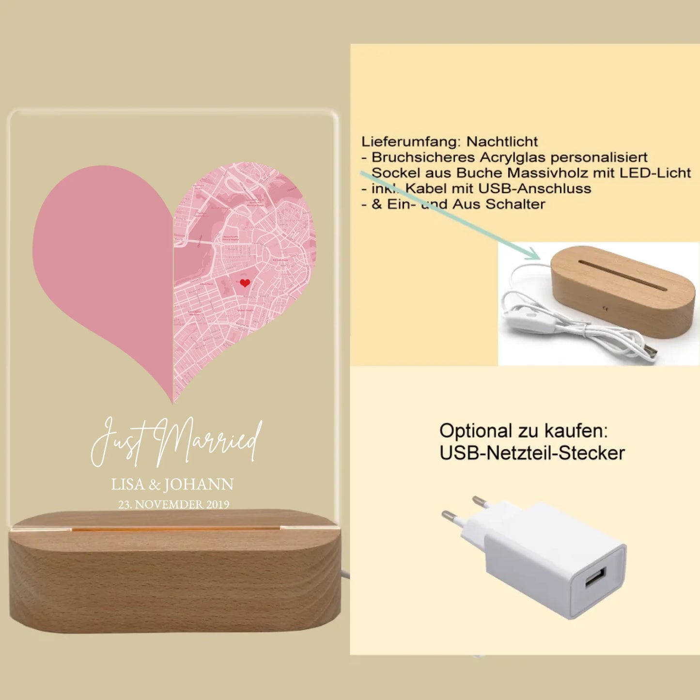 Produktinfo rechteckiges 3