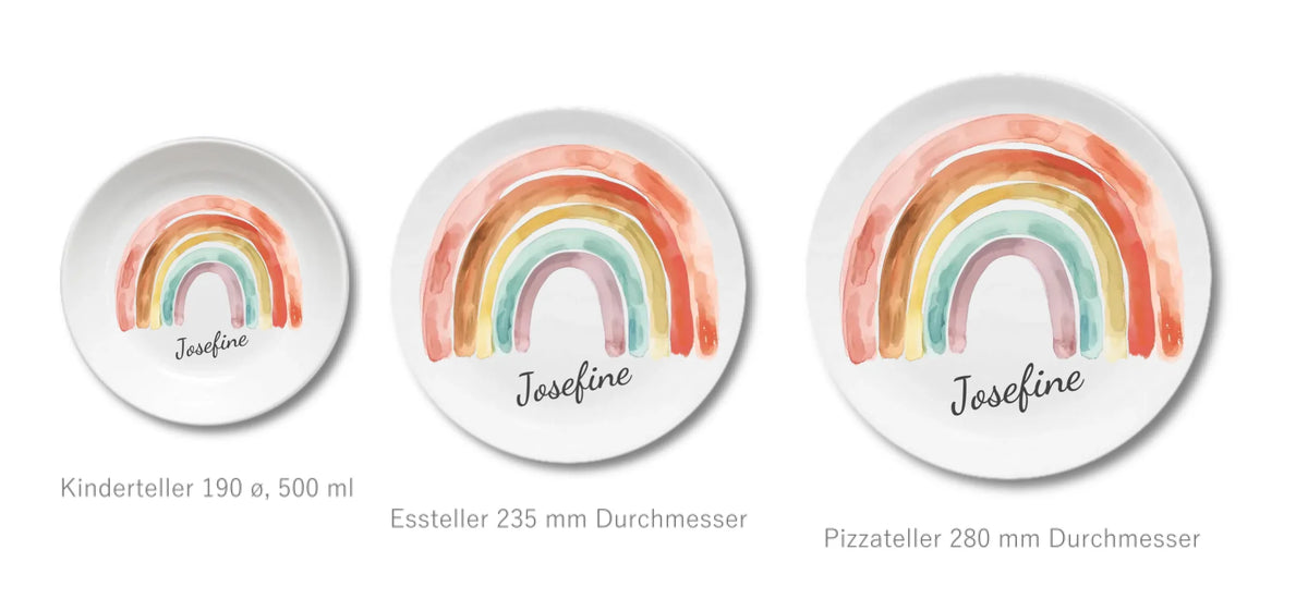Kinderteller + flacher + Pizzateller