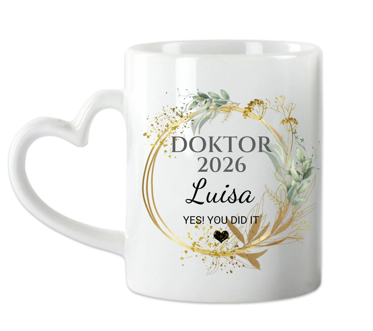 DOKTOR Personalisierte Tasse Geschenk -Abschlussgeschenk