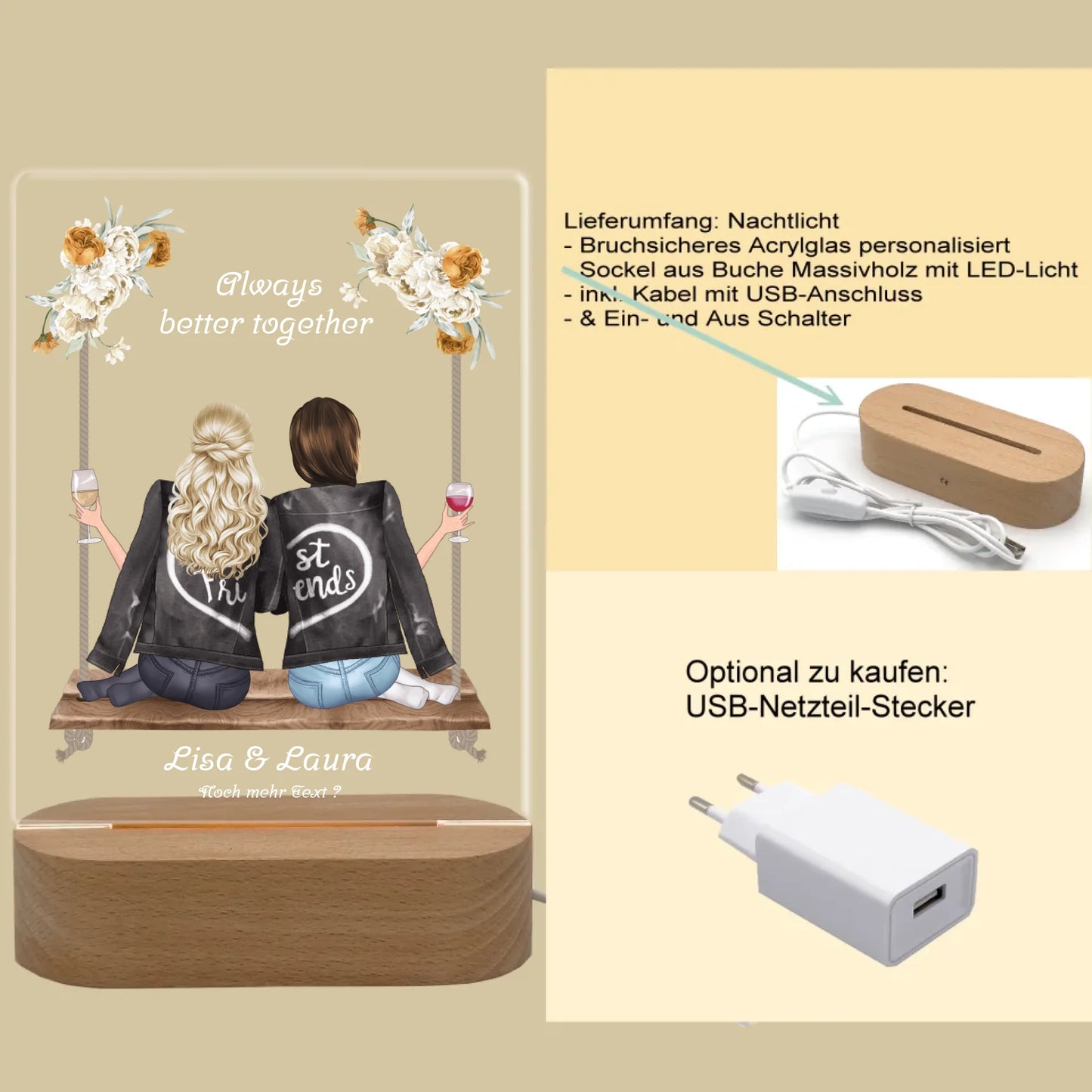 Produktinfo rechteckiges 3