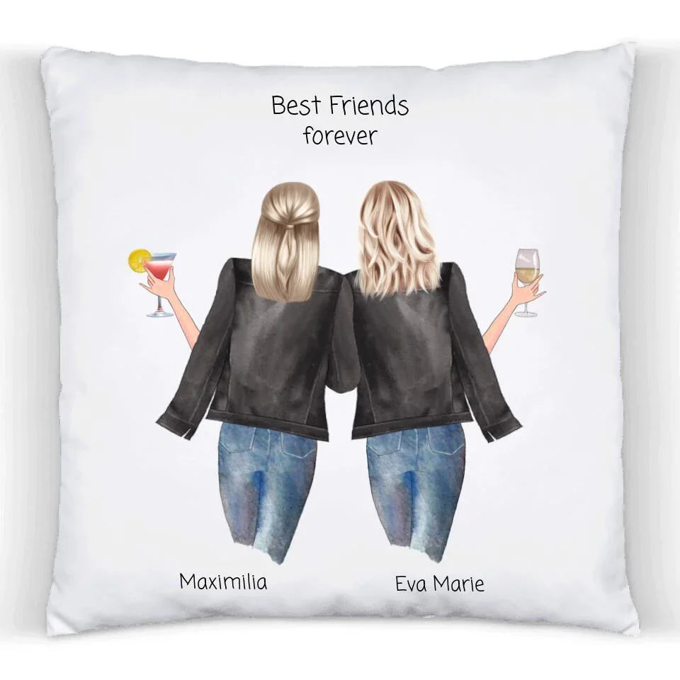Geschenkidee für die Schwester - personalisiertes Kissen mit Namen und Text