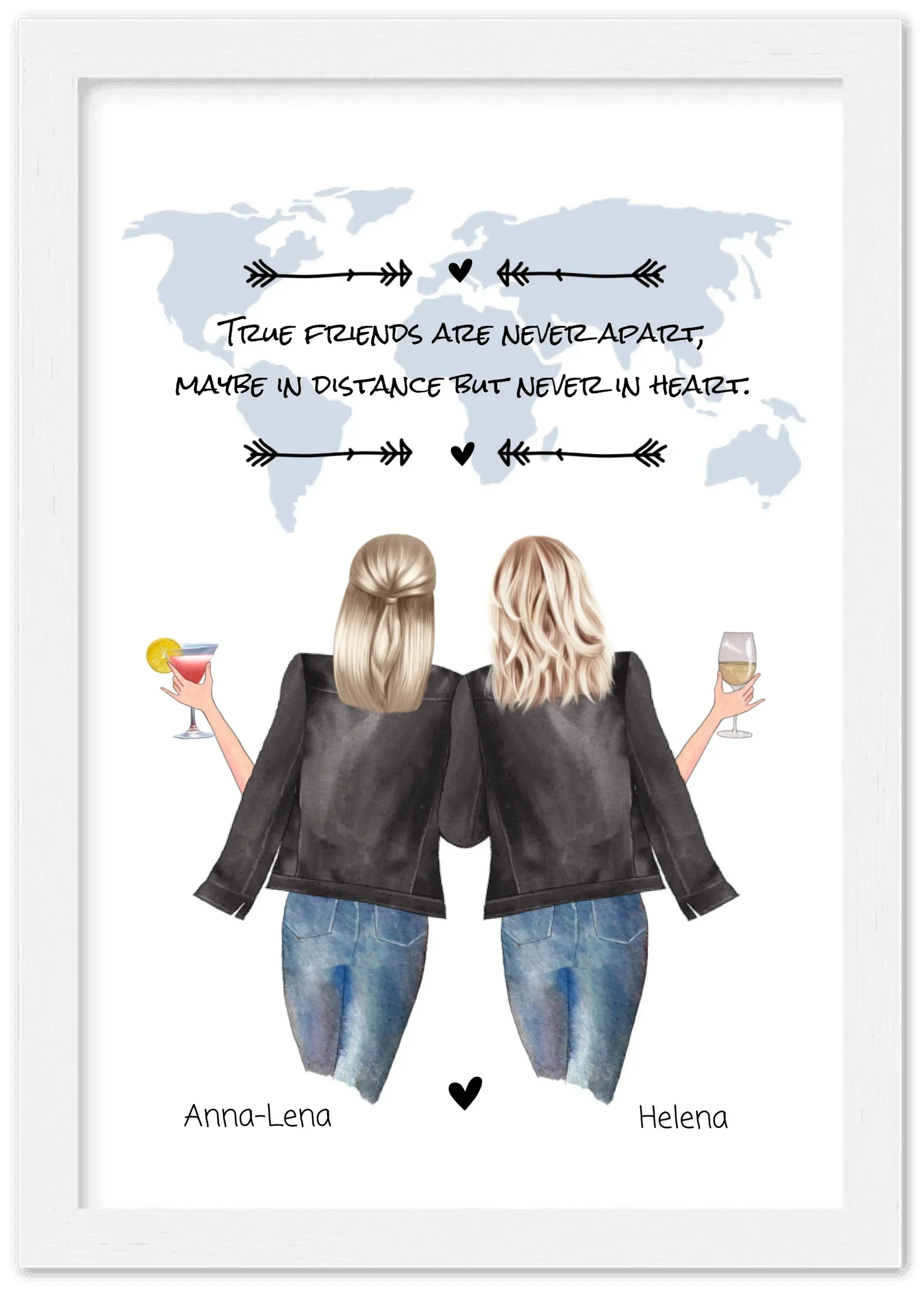 True friends are never apart - ich vermisse dich geschenk