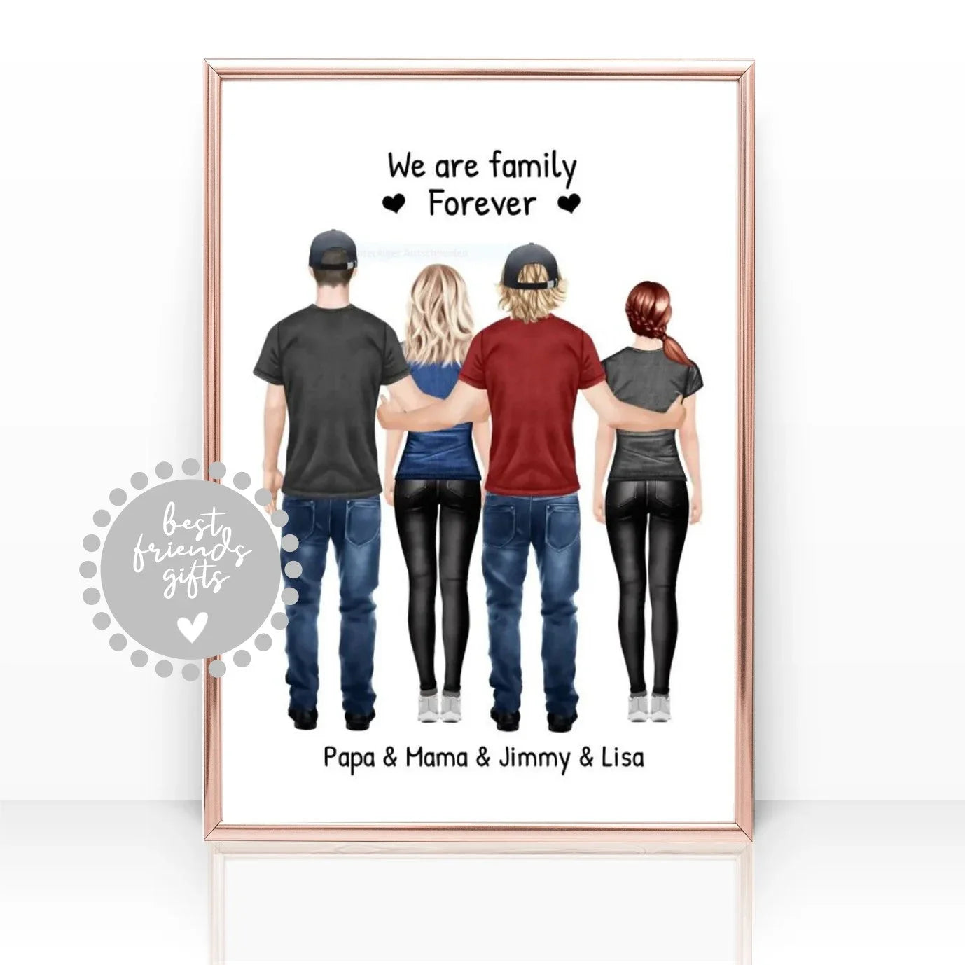 Personalisierte Poster Geschenke für Familie, Muttertag, Vatertag, zum Geburtstag, für Oma & Opa.