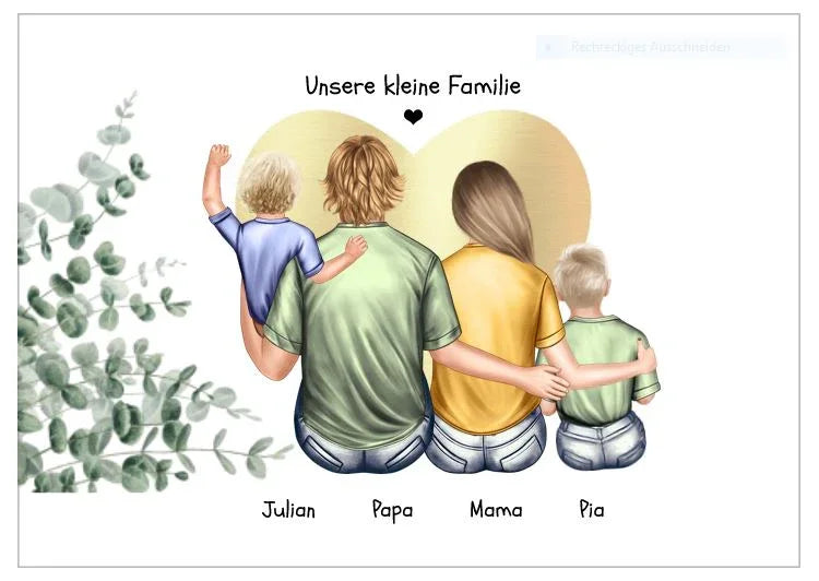 Personalisierte Familienbilder Poster / Leinwandbilder