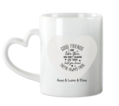 3 beste Freundinnen Tasse - personalisierte Tasse mit Spruch - Geschenkidee Freundin, Schwester, Kollegin, Weihnachtsgeschenk