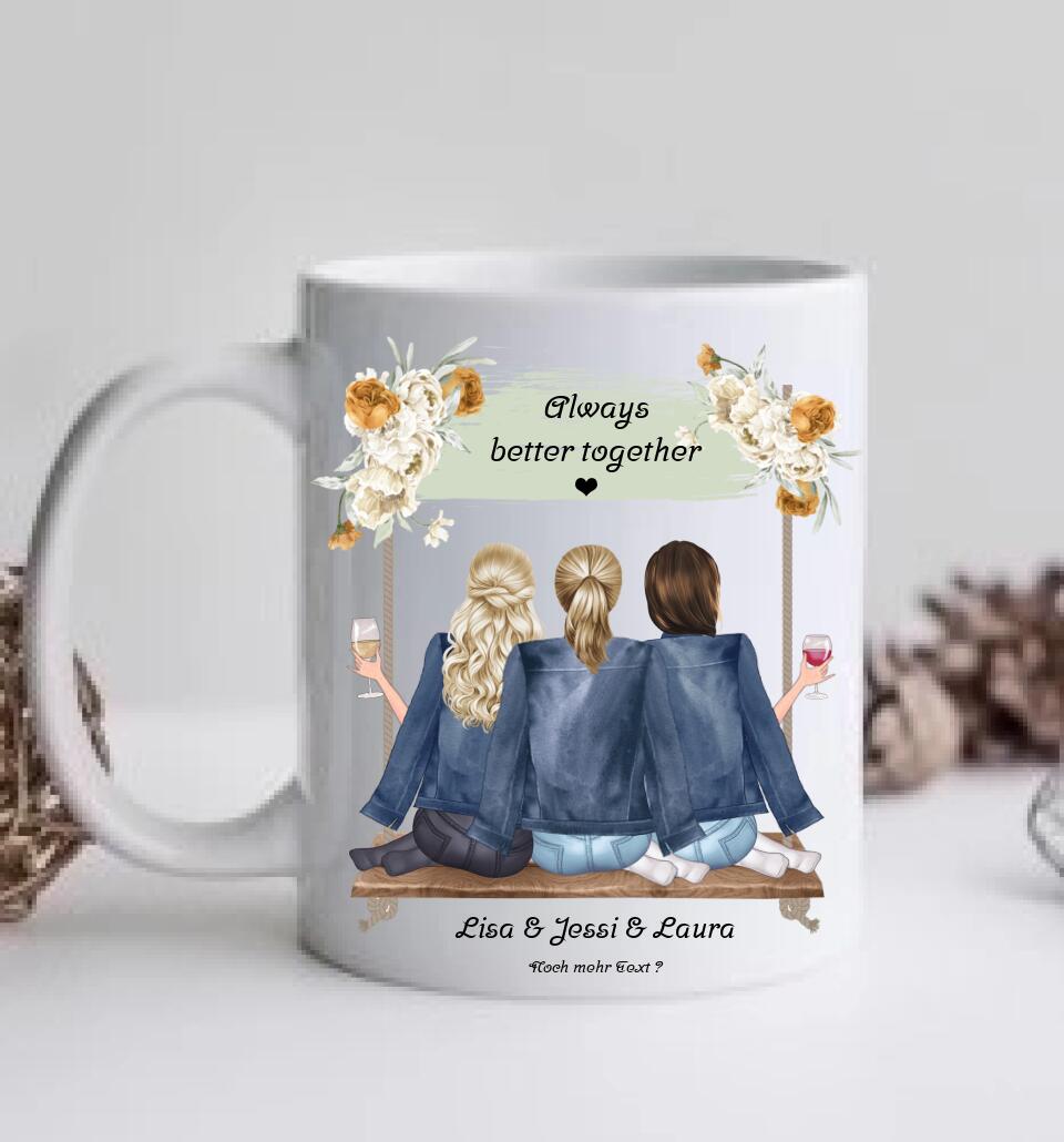 Personalisiertes Tasse Kaffeebecher Geschenk für Freundin - Geburtstagsgeschenk Geschenkidee