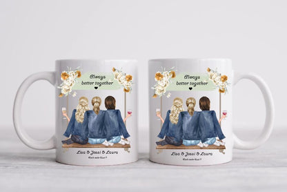 Personalisiertes Tasse Kaffeebecher Geschenk für Freundin - Geburtstagsgeschenk Geschenkidee