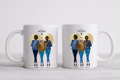 Mama, Oma & Ich Geschenk Personalisierte Tasse Mama, Oma, Geburtstagsgeschenk