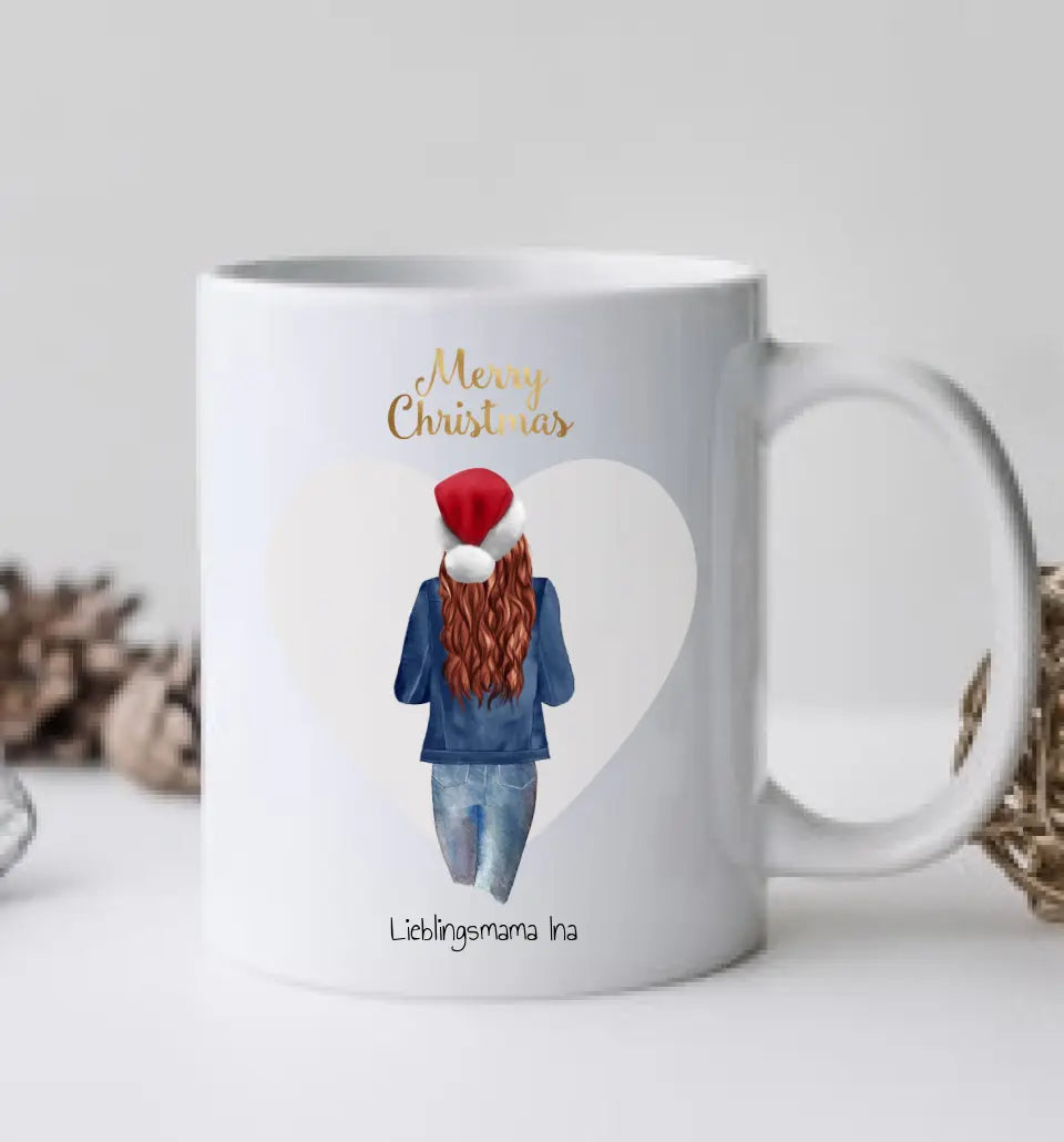 Weihnachtsgeschenk Geschenk Mama, Freundin, Schwester - personalisierte Tasse -  Weihnachtsgeschenk