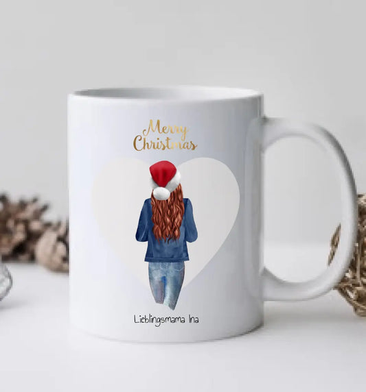 Weihnachtsgeschenk Geschenk Mama, Freundin, Schwester - personalisierte Tasse -  Weihnachtsgeschenk