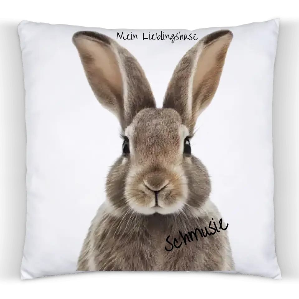Personalisiertes Kissen, Tasse mit Haustier Motiv mit deinem Foto - Lieblingstierkissen -Tierliebhaber Dekokissen