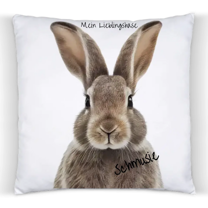 Personalisiertes Kissen, Tasse mit Haustier Motiv mit deinem Foto - Lieblingstierkissen -Tierliebhaber Dekokissen