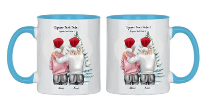 Personalisierte Tasse Nikolausgeschenk, Weihnachtsgeschenk für Geschwister, für Freundin