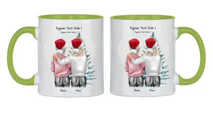 Personalisierte Tasse Nikolausgeschenk, Weihnachtsgeschenk für Geschwister, für Freundin