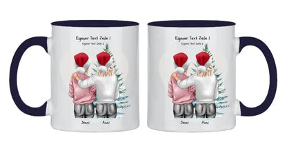 Personalisierte Tasse Nikolausgeschenk, Weihnachtsgeschenk für Geschwister, für Freundin