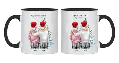 Personalisierte Tasse Nikolausgeschenk, Weihnachtsgeschenk für Geschwister, für Freundin