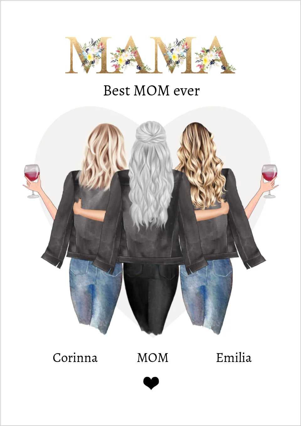 Geschenk für ama - Mutter Tochter Geschenk - Muttertagsgeschenk - Geburtstagsgeschenk