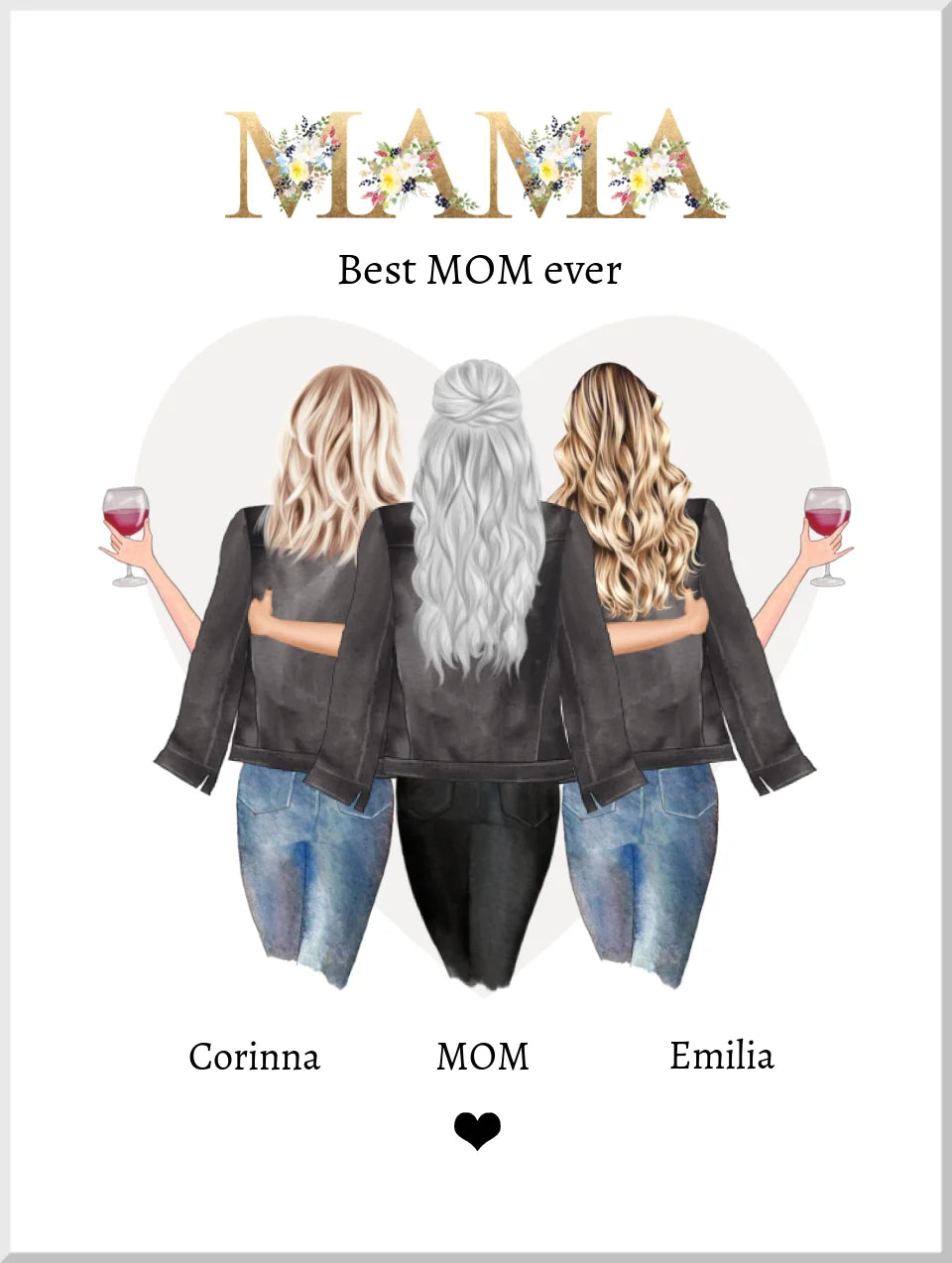 Geschenk für ama - Mutter Tochter Geschenk - Muttertagsgeschenk - Geburtstagsgeschenk