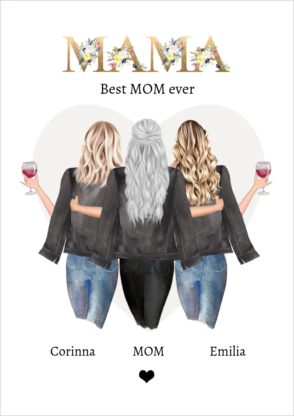 Geschenk für ama - Mutter Tochter Geschenk - Muttertagsgeschenk - Geburtstagsgeschenk