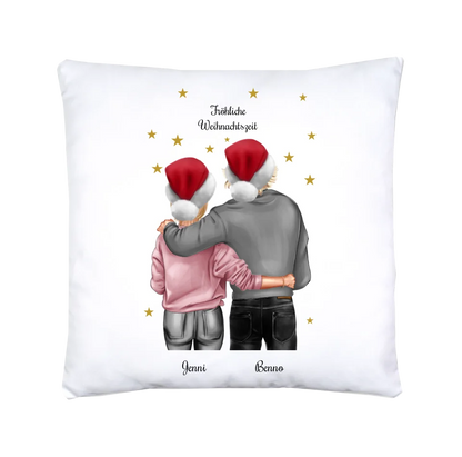 Weihnachtsgeschenk für Paare personalisiert - Bettwäsche für Pärchen & beste Freunde Geschenk