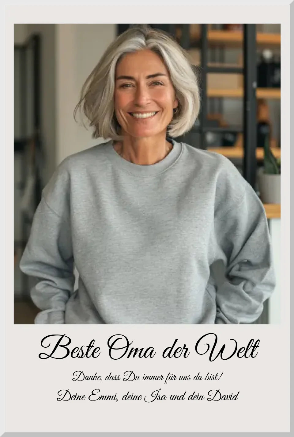 Personalisiertes Fotoposter Geschenk Oma | Muttertagsgeschenk, Geburtstagsgeschenk