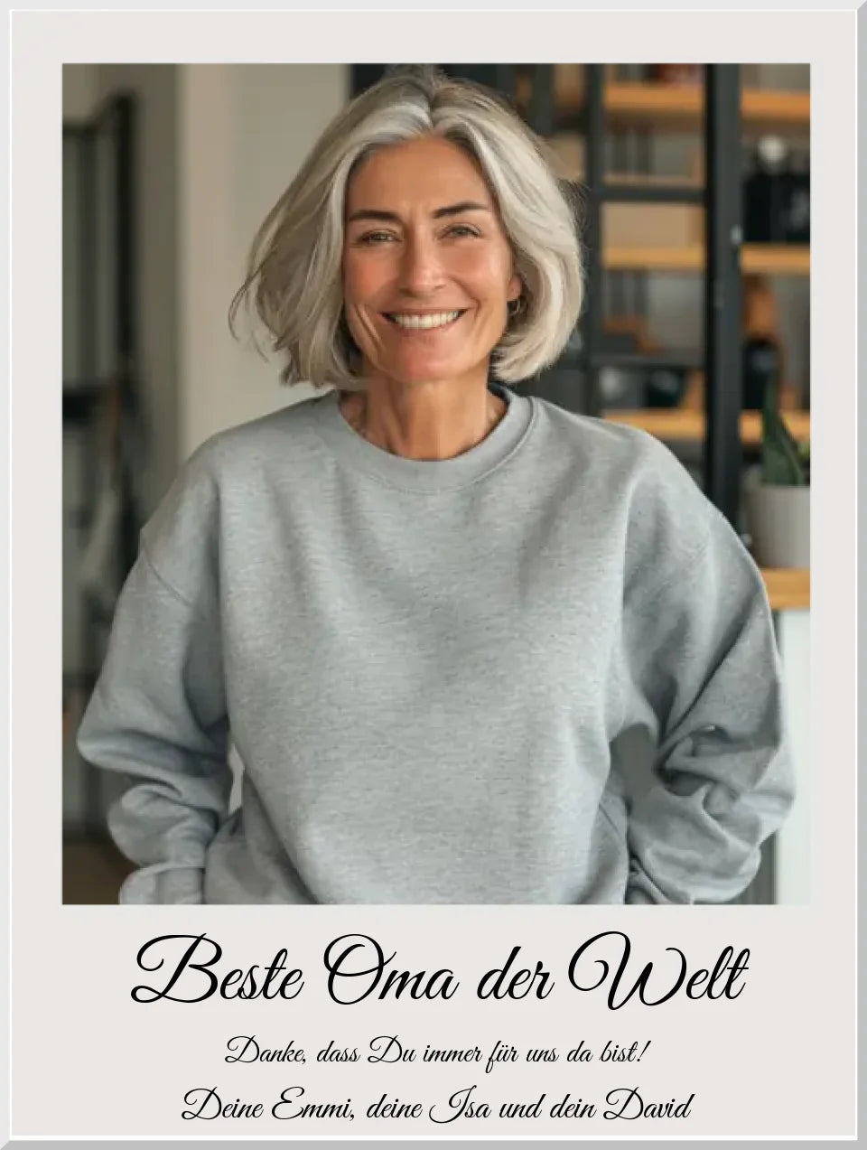 Personalisiertes Fotoposter Geschenk Oma | Muttertagsgeschenk, Geburtstagsgeschenk