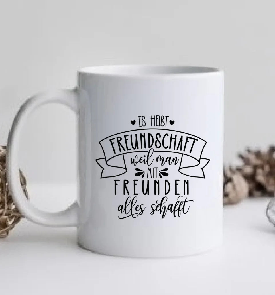 Personalisierte Tasse beste Freundin – Freundschaftsgeschenk zum Geburtstag