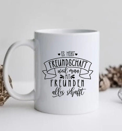 Personalisierte Tasse beste Freundin – Freundschaftsgeschenk zum Geburtstag