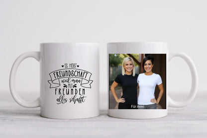 Fototasse mit eigenen Bild und Spruchauswahl als Geburtstagsgeschenk / Ostergeschenk & Weihnachtsgeschenk