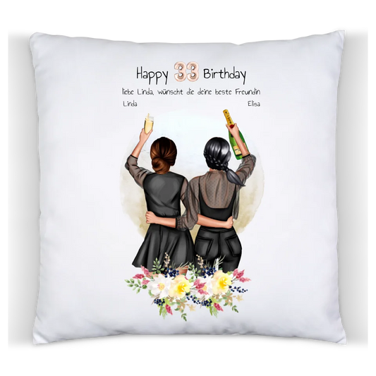 Geburtstagsgeschenk 21 Jahre personalisiertes Geschenk Kissen | Geschenk Freundin, Tochter, Schwester | Kollegin