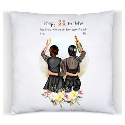 Geburtstagsgeschenk 21 Jahre personalisiertes Geschenk Kissen | Geschenk Freundin, Tochter, Schwester | Kollegin