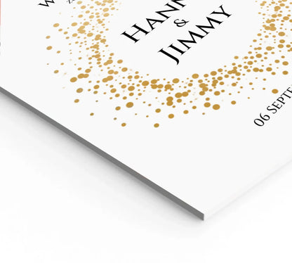 Willkommensposter Hochzeit  | Willkommensschild Hochzeit personalisiert | Hochzeitsempfang Tafel