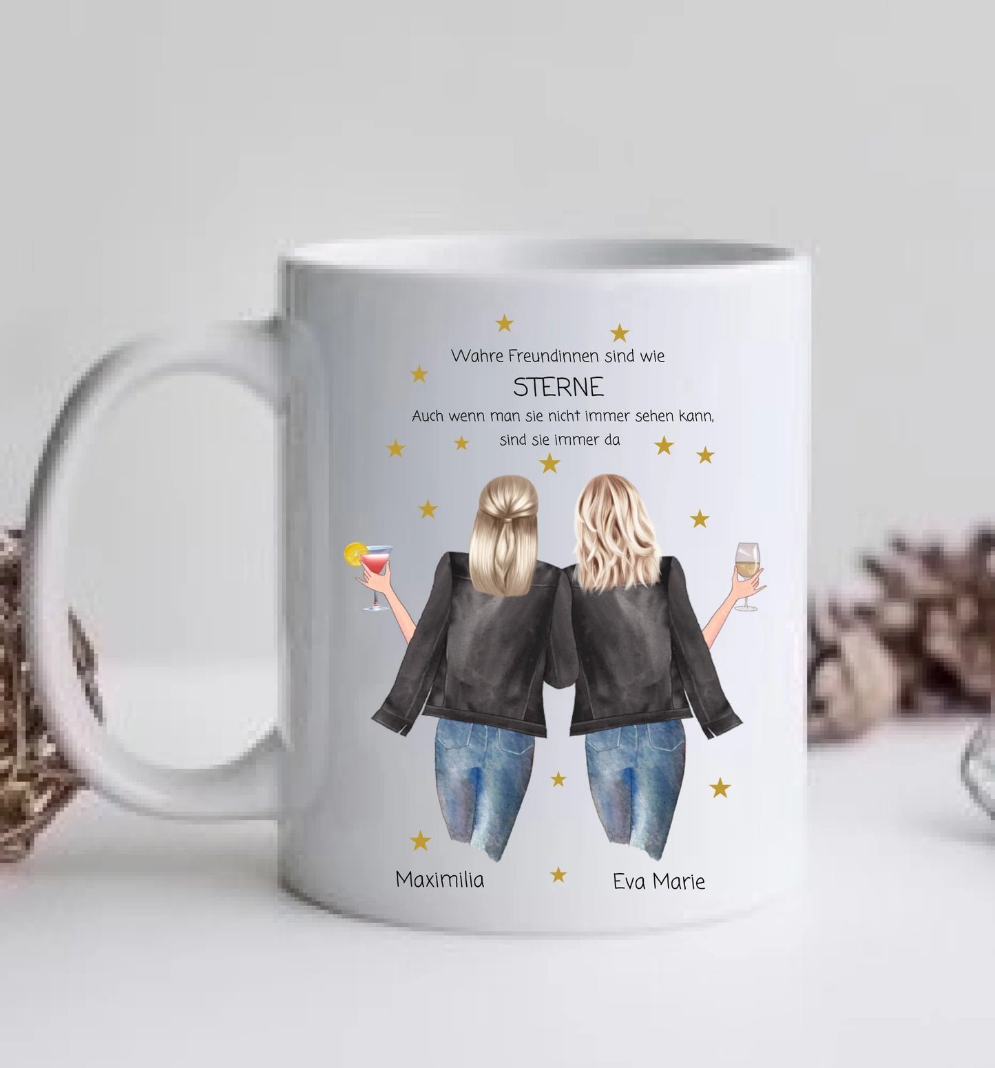 Personalisiertes Tasse, Kaffeebecher Geschenk für Freundin, Geburtstagsgeschenk Frau