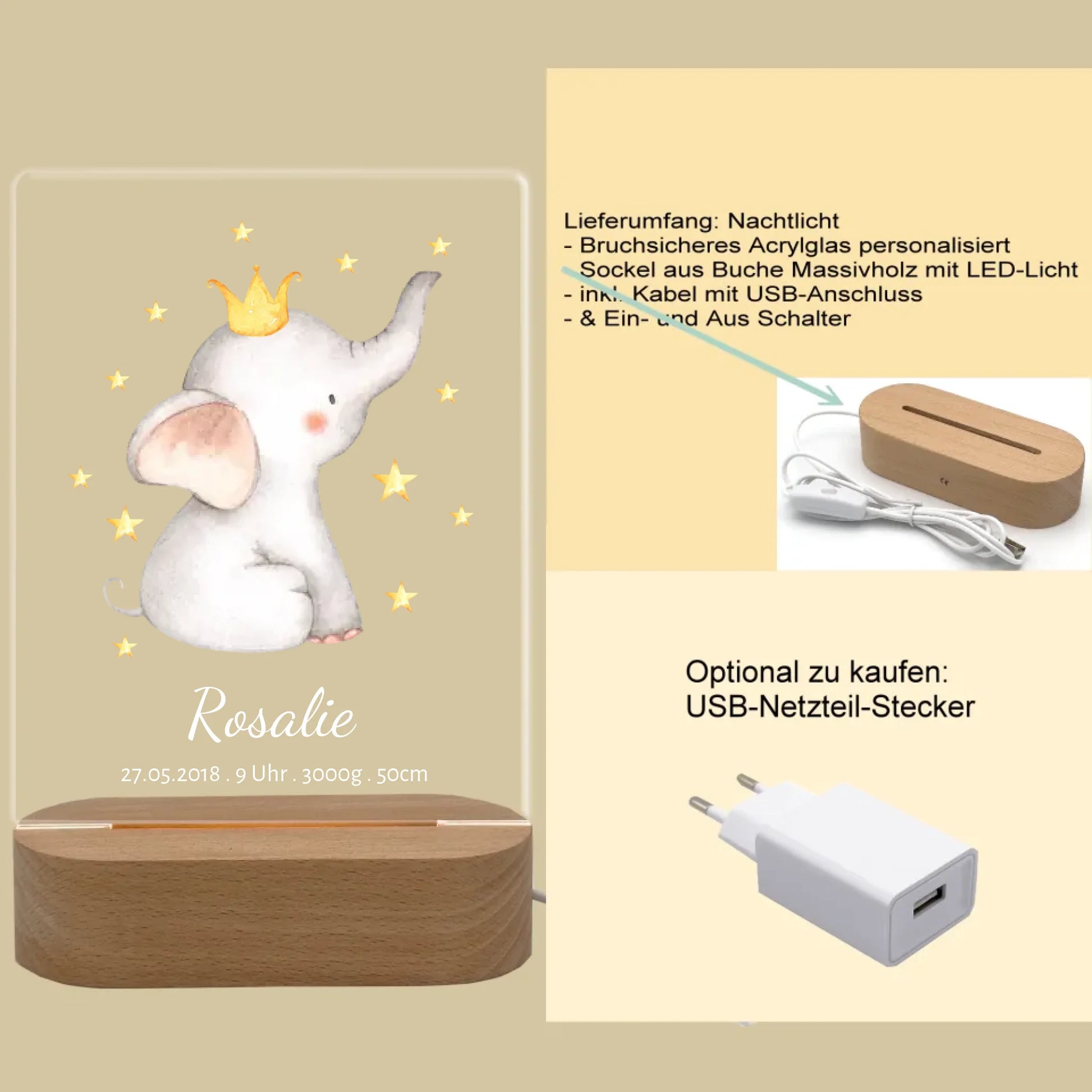 Produktinfo rechteckiges 3