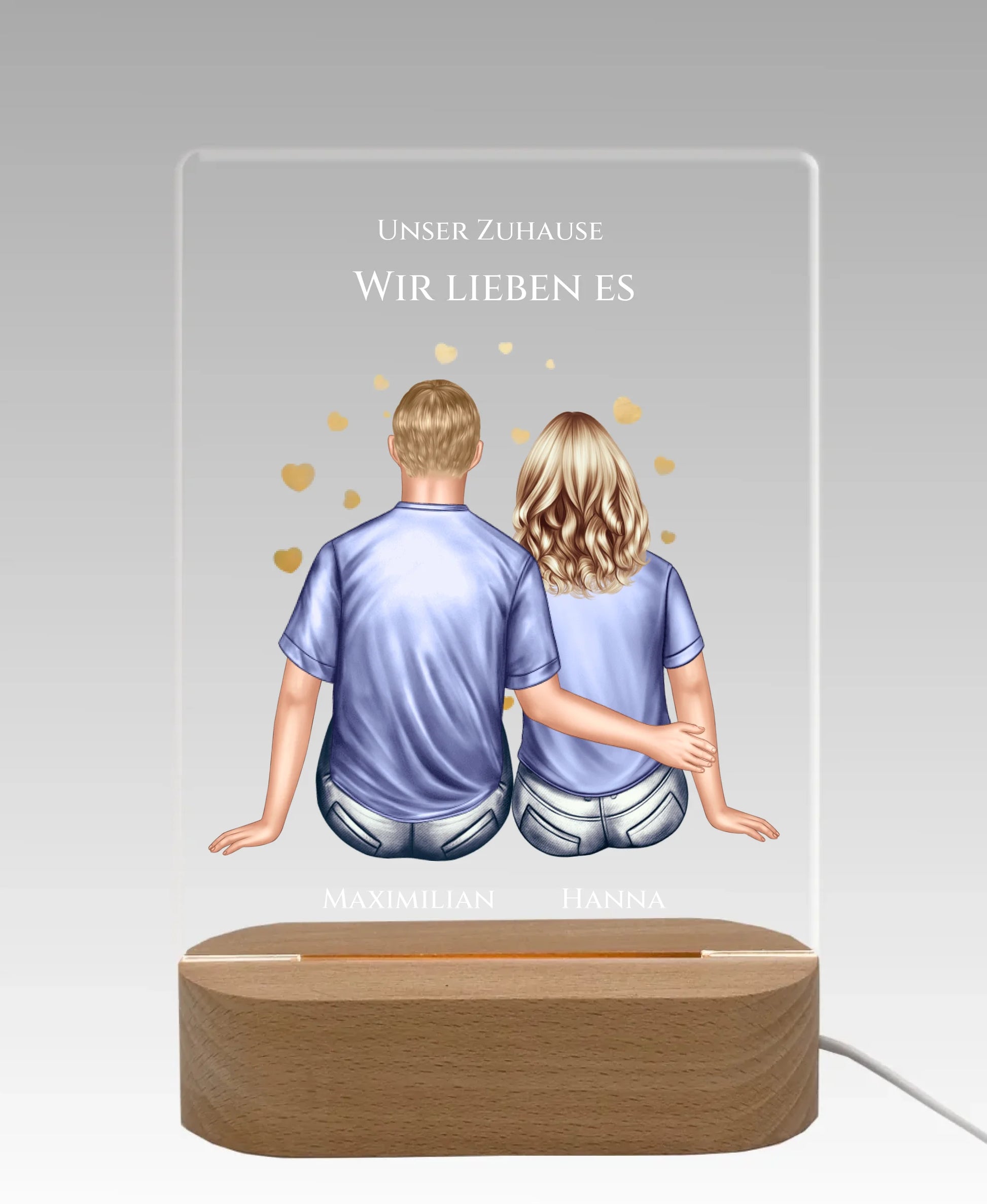 Licht aus - grauer Hintergrund