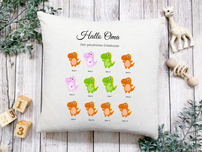 Personalisiertes Geschenk Oma / Opa Enkel-Kissen |   Muttertagsgeschenk, Vatertagsgeschenk &  Geburtstagsgeschenk