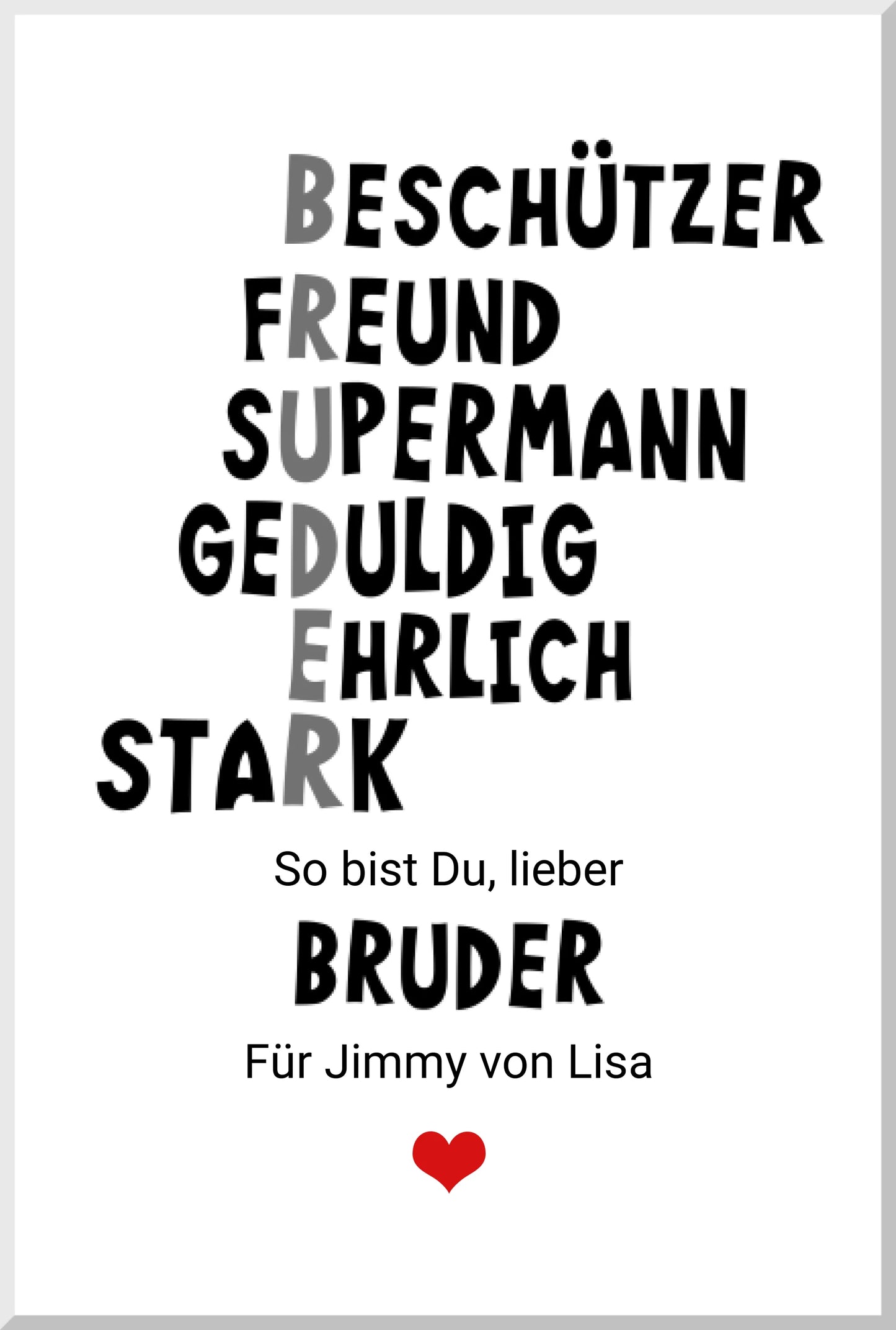 "Definition Bruder" personalisiertes Poster Geschenk Geburtstagsgeschenk | Zeitraum-Kunstdrucke