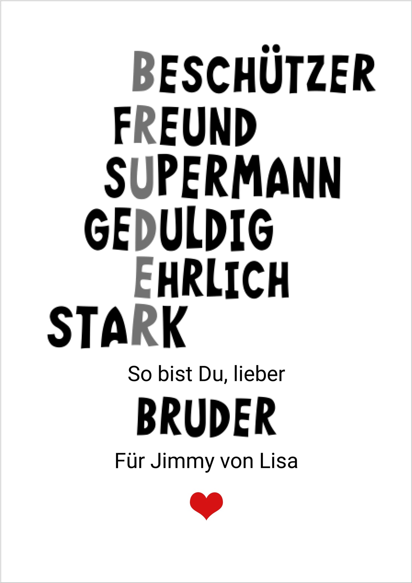 "Definition Bruder" personalisiertes Poster Geschenk Geburtstagsgeschenk | Zeitraum-Kunstdrucke
