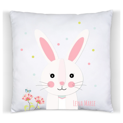 Kind Ostergeschenk kuscheliges Osterhase Kinderkissen mit Namen
