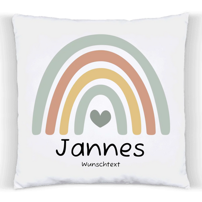 Personalisiertes Kissen Regenbogen | Einschulungsgeschenk Junge | Geburtstagsgeschenk, Babygeschenk  | Ostergeschenk