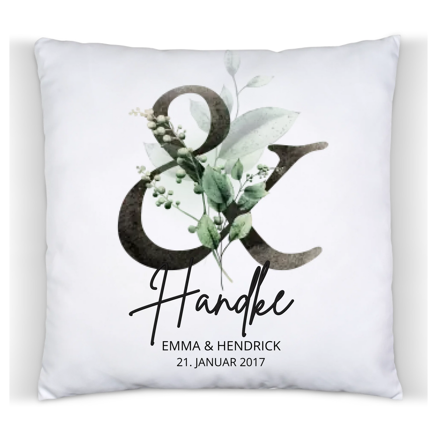 Personalisiertes Hochzeitsgeschenk Ambersand mit Namen und Datum