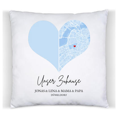 Muttertagsgeschenk Vatertagsgeschenk Geburtstagsgeschenk personalisiert | Fotokissen Geschenk Familie mit Namen