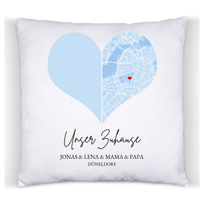 Muttertagsgeschenk Vatertagsgeschenk Geburtstagsgeschenk personalisiert | Fotokissen Geschenk Familie mit Namen