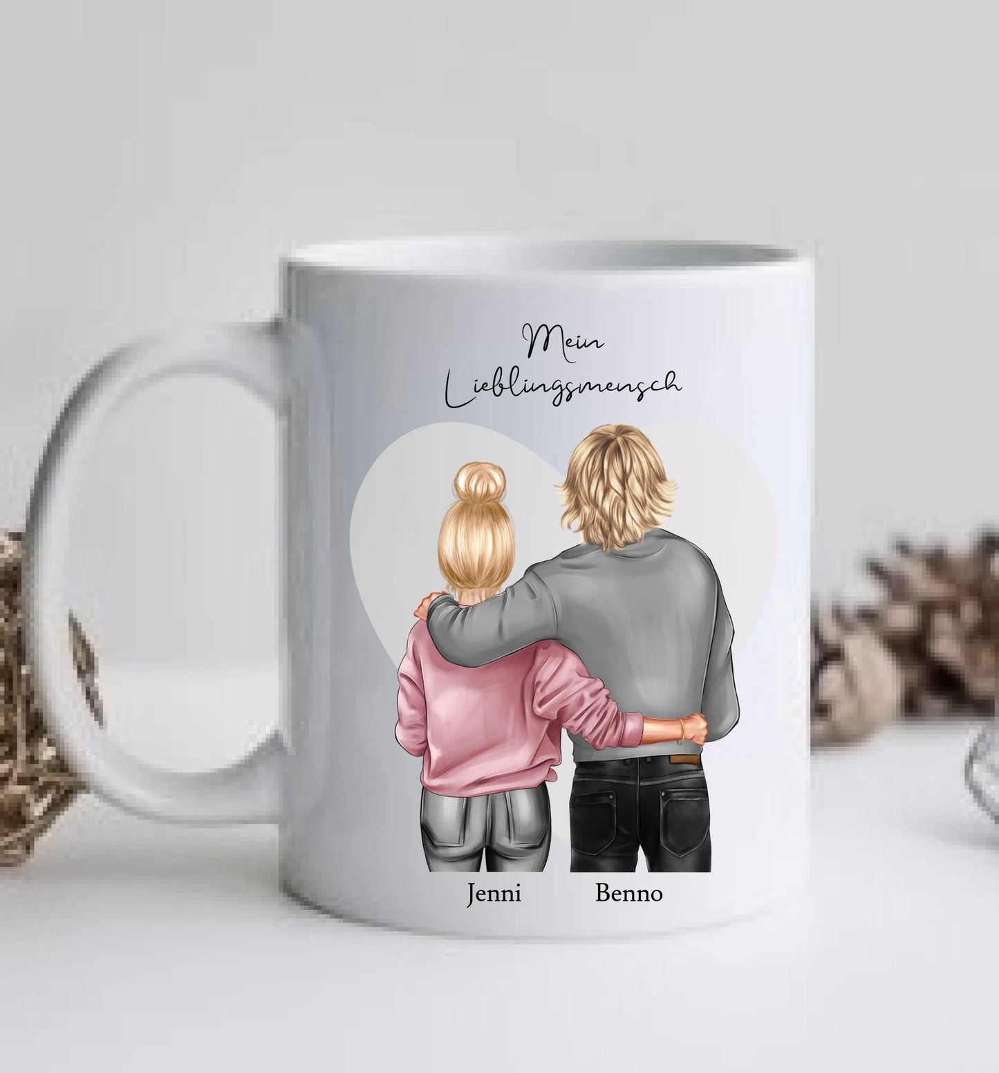 Valentinstag Geschenk | Personalisierte Tasse | Partnerschaft Geschenk Tasse | Lieblingsmensch, Geschenk Freund | Partner Valentinstag Geschenk
