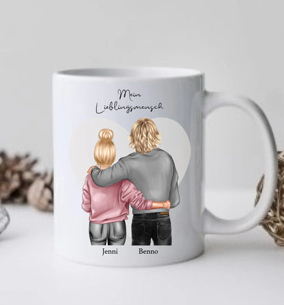 Personalisierte Tasse, Valentinstag Geschenk, Lieblingsmensch Partnerschaft Geschenk Tasse, Geschenk Freund, Freundin, Partner